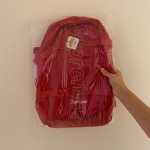 Authentic Supreme FW18 Red Backpack
